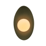 Justice Design Group Ambiance 12" Tall LED Wall Sconce Matte Green