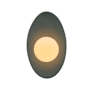 Justice Design Group Ambiance 12" Tall LED Wall Sconce Pewter Green