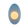 Justice Design Group Ambiance 12" Tall LED Wall Sconce Sky Blue