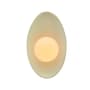 Justice Design Group Ambiance 12" Tall LED Wall Sconce Vanilla Gloss
