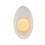 Justice Design Group Ambiance 12" Tall LED Wall Sconce Gloss White / Gloss White