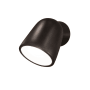 Justice Design Group Ambiance 8" Tall LED Wall Sconce with Shade Carbon Matte Black