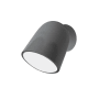 Justice Design Group Ambiance 8" Tall LED Wall Sconce with Shade Gloss Gray