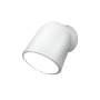 Justice Design Group Ambiance 8" Tall Wall Sconce Gloss White