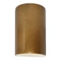 Justice Design Group Ambiance 13" Tall Half Cylinder Closed Top LED ADA Wall Sconce Antique Gold