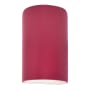 Justice Design Group Ambiance 13" Tall Half Cylinder Closed Top LED ADA Wall Sconce Cerise