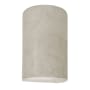 Justice Design Group Ambiance 13" Tall Half Cylinder Closed Top LED ADA Wall Sconce Antique Patina