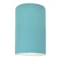 Justice Design Group Ambiance 13" Tall Half Cylinder Closed Top LED ADA Wall Sconce Reflecting Pool