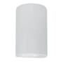 Justice Design Group Ambiance 13" Tall Half Cylinder Closed Top LED ADA Wall Sconce Gloss White