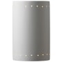 Justice Design Group Ambiance 2 Light 13" Tall LED Outdoor Wall Sconce - Bulb Included Bisque
