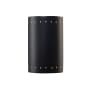 Justice Design Group Ambiance 2 Light 13" Tall LED Outdoor Wall Sconce - Bulb Included Carbon Matte Black