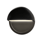 Justice Design Group Ambiance 8" Tall Wall Sconce Gloss Black / Matte White