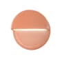 Justice Design Group Ambiance 8" Tall Wall Sconce Gloss Blush