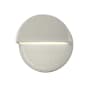 Justice Design Group Ambiance 8" Tall Wall Sconce White Crackle
