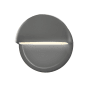 Justice Design Group Ambiance 8" Tall Wall Sconce Gloss Grey