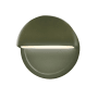 Justice Design Group Ambiance 8" Tall Wall Sconce Matte Green