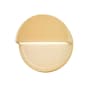 Justice Design Group Ambiance 8" Tall Wall Sconce Muted Yellow