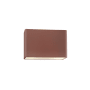 Justice Design Group Ambiance 6" Tall Closed Top Outdoor Wall Sconce Canyon Clay