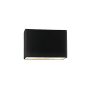 Justice Design Group Ambiance 6" Tall Closed Top Outdoor Wall Sconce Matte Black