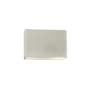 Justice Design Group Ambiance 6" Tall Closed Top Outdoor Wall Sconce White Crackle