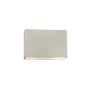 Justice Design Group Ambiance 6" Tall Closed Top Outdoor Wall Sconce Matte White