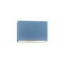 Justice Design Group Ambiance 6" Tall Closed Top Outdoor Wall Sconce Sky Blue