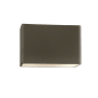 Justice Design Group Ambiance 2 Light 8" Tall Closed Top Outdoor Wall Sconce Pewter Green
