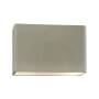 Justice Design Group Ambiance 2 Light 10" Tall Closed Top Outdoor Wall Sconce Celadon Green Crackle