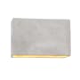 Justice Design Group Ambiance 2 Light 10" Tall Closed Top Outdoor Wall Sconce Concrete