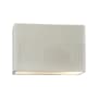 Justice Design Group Ambiance 2 Light 10" Tall Closed Top Outdoor Wall Sconce White Crackle