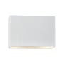 Justice Design Group Ambiance 2 Light 10" Tall Closed Top Outdoor Wall Sconce Gloss White Two-Tone