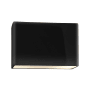 Justice Design Group Ambiance 2 Light 10" Tall Open Top Wall Sconce Gloss Black / Matte White