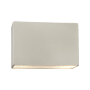 Justice Design Group Ambiance 2 Light 10" Tall LED Oversized Outdoor Wall Sconce Matte White