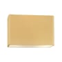 Justice Design Group Ambiance 2 Light 10" Tall LED Oversized Outdoor Wall Sconce Muted Yellow