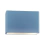 Justice Design Group Ambiance 2 Light 10" Tall LED Oversized Outdoor Wall Sconce Sky Blue