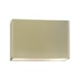 Justice Design Group Ambiance 2 Light 10" Tall LED Oversized Outdoor Wall Sconce Vanilla
