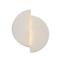 Justice Design Group Ambiance 9" Tall LED Wall Sconce Matte White / Champagne Gold