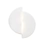 Justice Design Group Ambiance 9" Tall LED Wall Sconce Gloss White Two-Tone