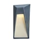 Justice Design Group Ambiance 15" Tall 3000K LED Outdoor Wall Sconce Midnight Sky / Matte White