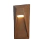 Justice Design Group Ambiance 15" Tall 3000K LED Outdoor Wall Sconce Rust Patina