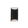 Justice Design Group Ambiance 11" Tall Wall Sconce Gloss Black