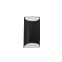 Justice Design Group Ambiance 11" Tall Wall Sconce Carbon Matte Black