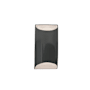 Justice Design Group Ambiance 11" Tall Wall Sconce Gloss Grey