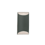 Justice Design Group Ambiance 11" Tall LED Wall Sconce Pewter Green