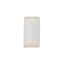 Justice Design Group Ambiance 11" Tall Wall Sconce Gloss White