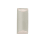 Justice Design Group Ambiance 2 Light 14" Tall Wall Sconce White Crackle
