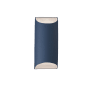 Justice Design Group Ambiance 2 Light 14" Tall Wall Sconce Midnight Sky / Matte White