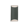 Justice Design Group Ambiance 2 Light 14" Tall Wall Sconce Pewter Green