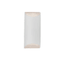 Justice Design Group Ambiance 2 Light 14" Tall Wall Sconce Gloss White / Gloss White