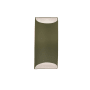 Justice Design Group Ambiance 14" Tall Outdoor Wall Sconce Matte Green